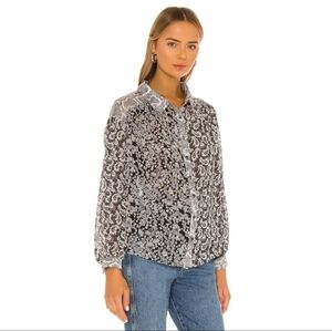 Free People Dani Button Down Blouse Size Small